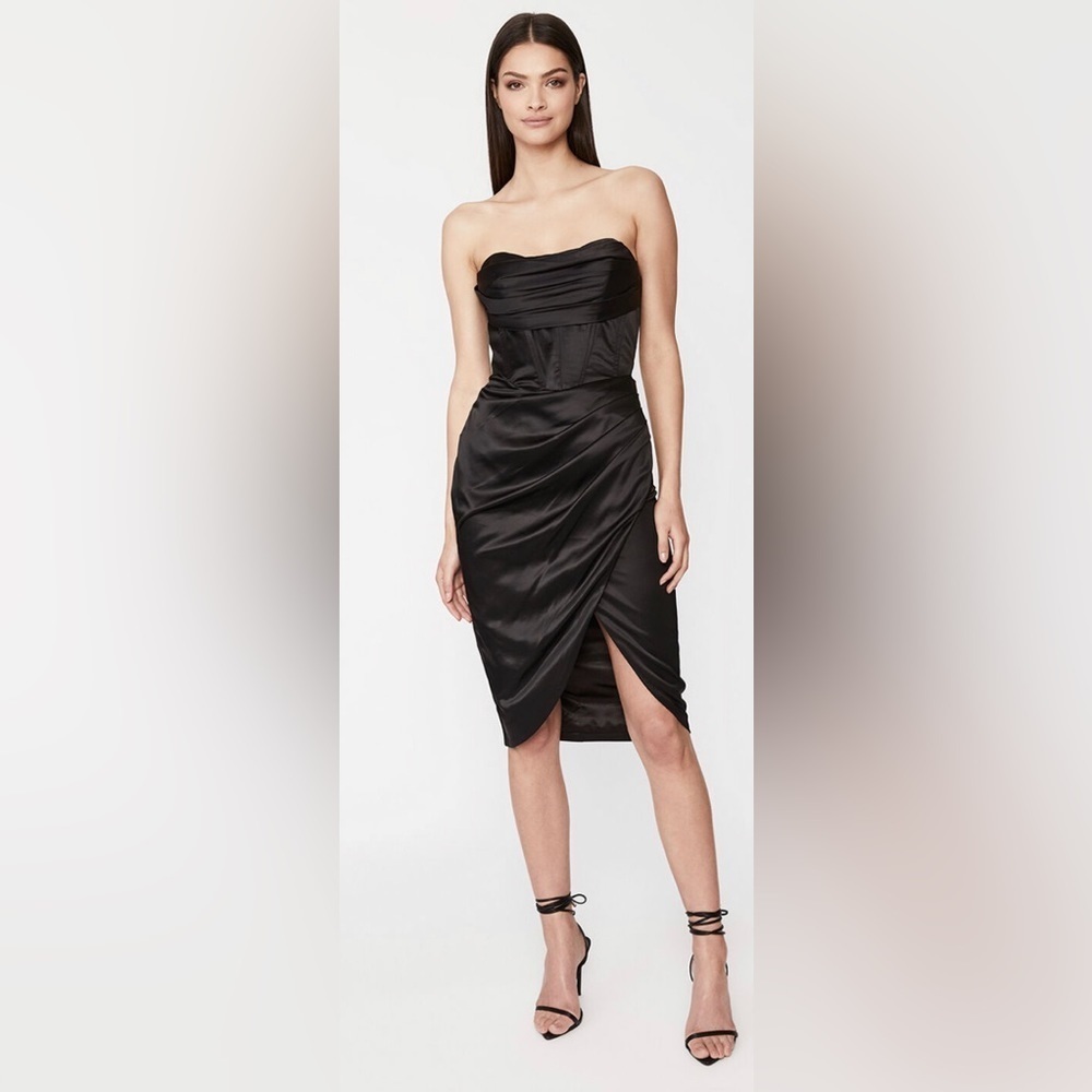 NWT Bardot Jamila Corset Dress, Black Size 12